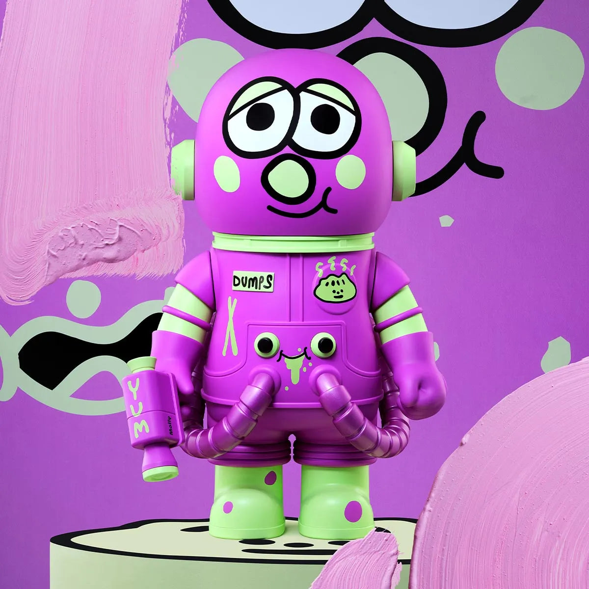 MEGA SPACE MOLLY 400% Jon Burgerman Space Cadets Series