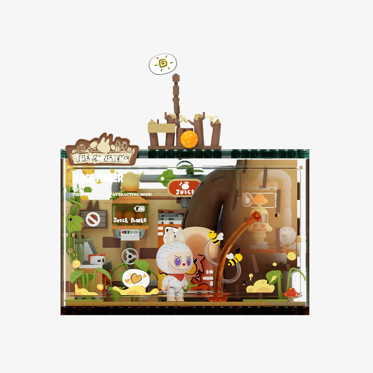 LABUBU THE MONSTERS Forest Secret Base Series Blocks-Juice Maker