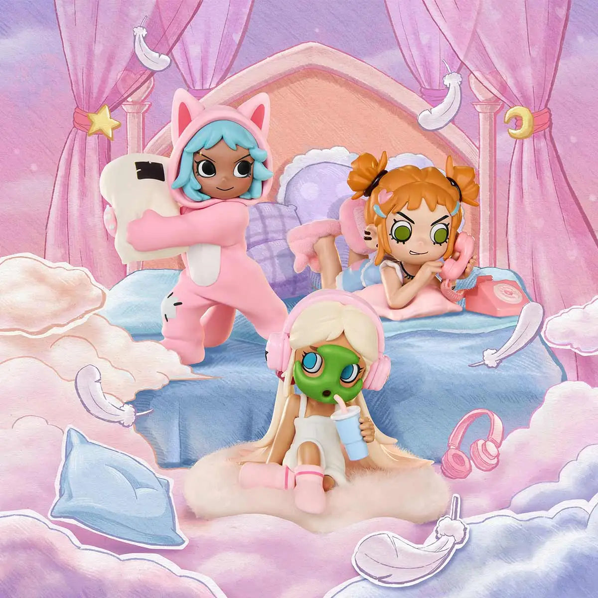Peach Riot : Lil Peach Riot Sleepover Series Figures
