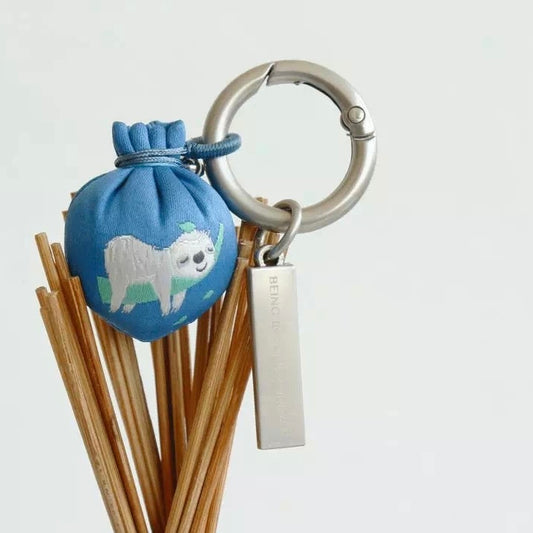 Sachet keychain- Peach Sloth