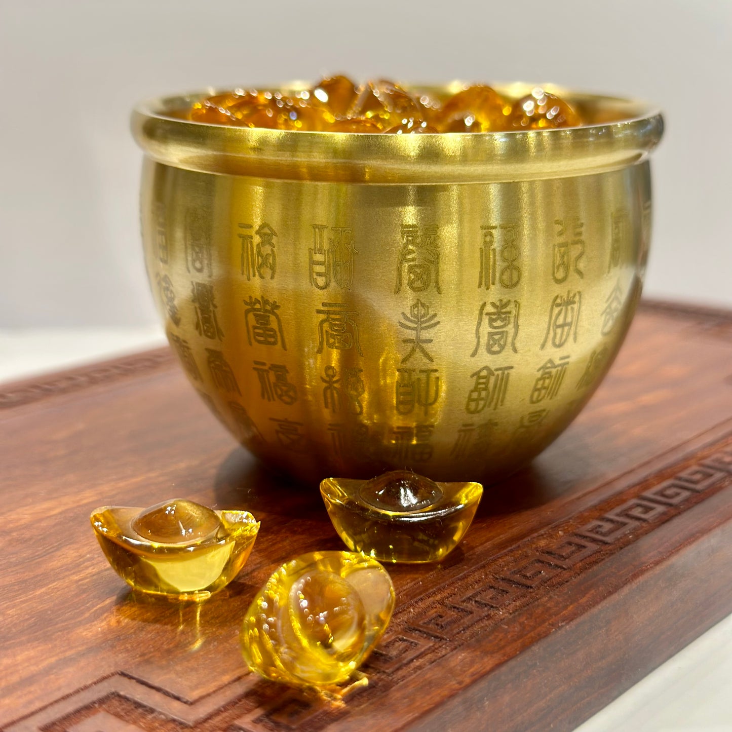 Baifu copper vat with full glazed ingot