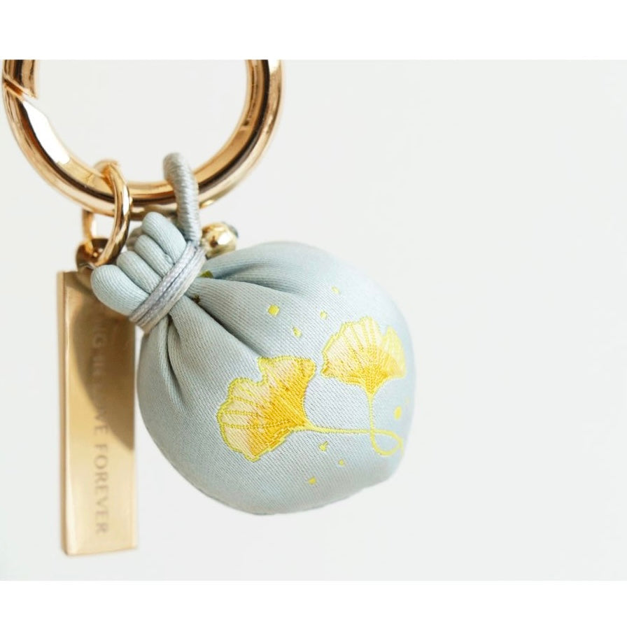Sachet keychain- Peach Ginkgo