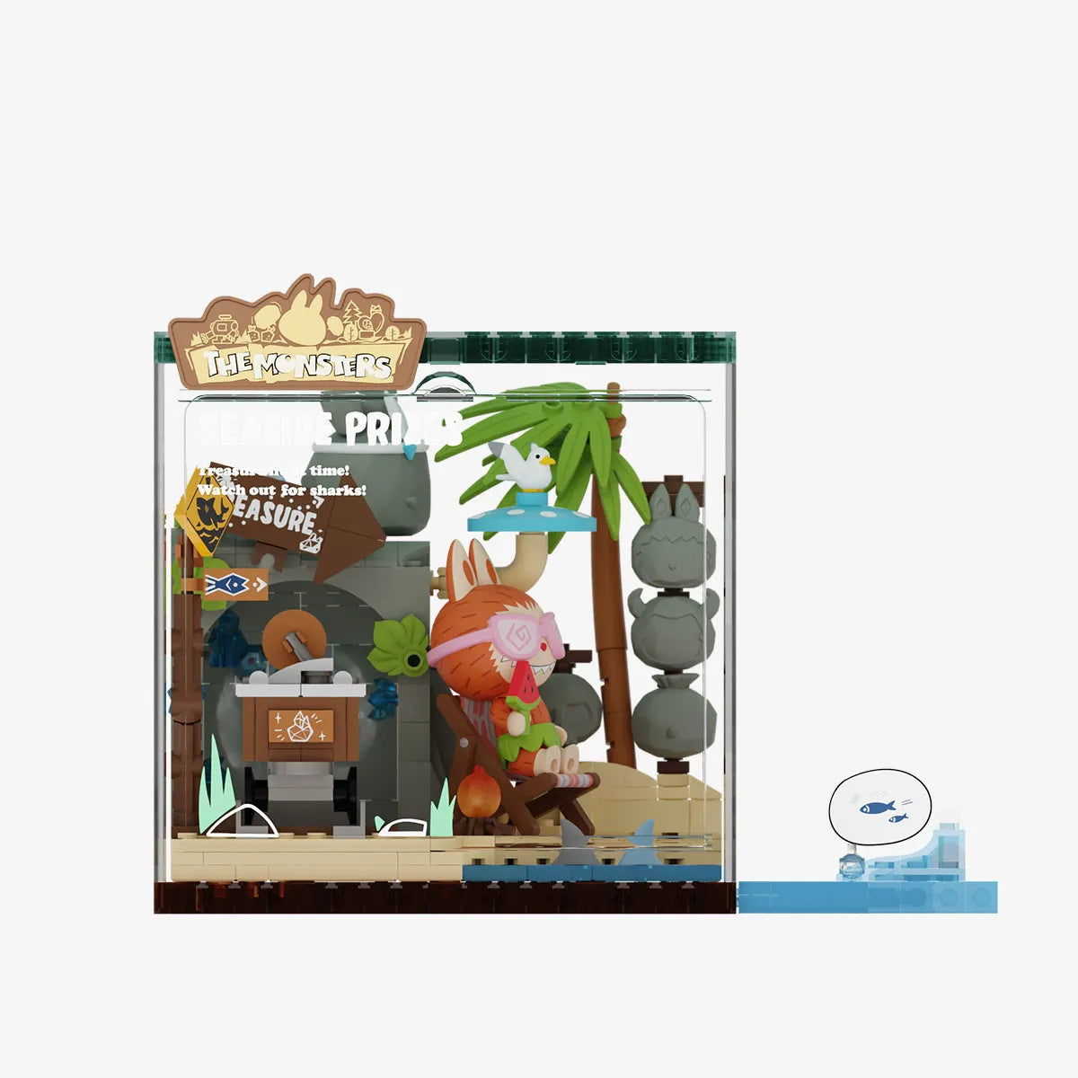 LABUBU THE MONSTERS Forest Secret Base Series Blocks Part 2-Seaside Prizes