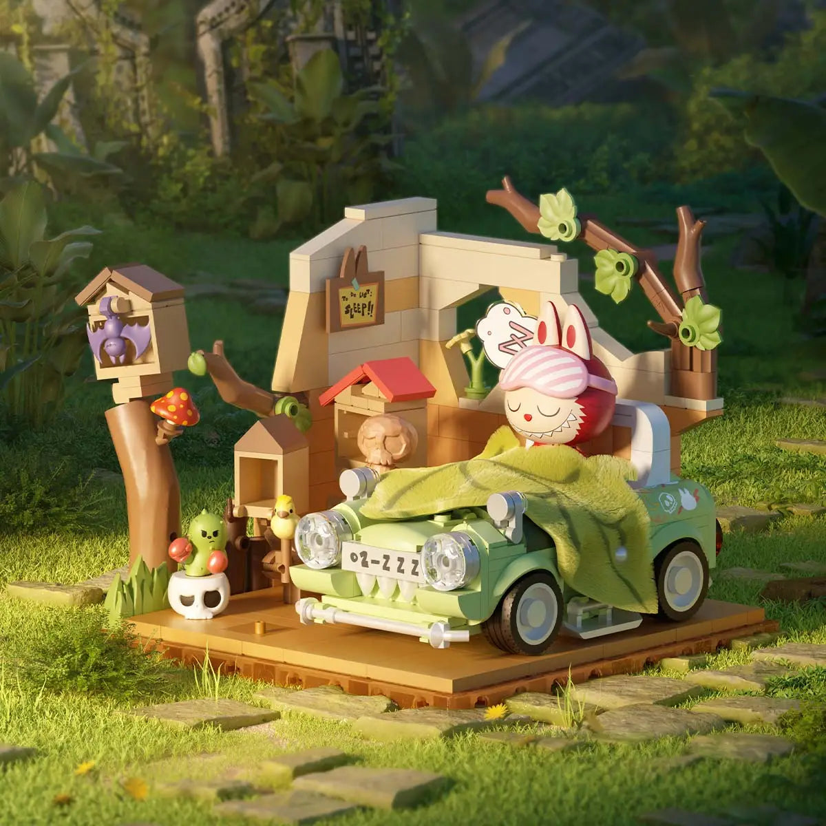 LABUBU THE MONSTERS Forest Secret Base Series Blocks Part 2-Napping Time
