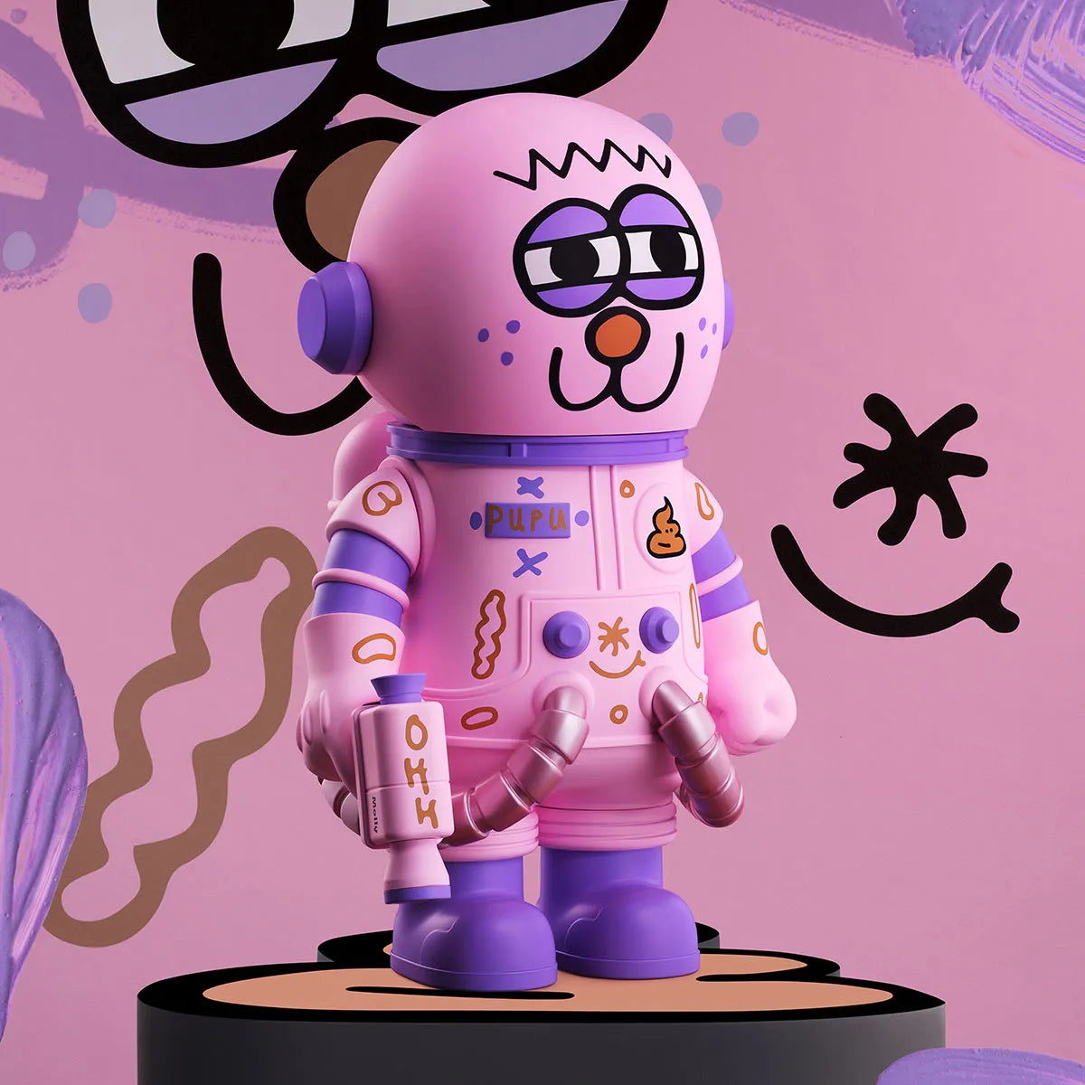 その他 MOLLY 400% JON BURGERMAN SPACE CADETS MEGA SPACE MOLLY 400% Jon Burgerman Space Cadets Series