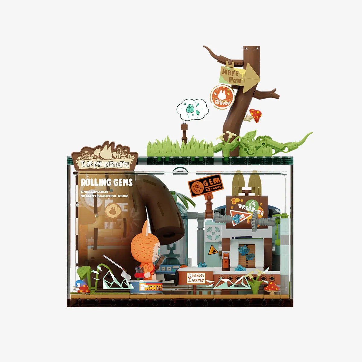 LABUBU THE MONSTERS Forest Secret Base Series Blocks-Rolling Gems