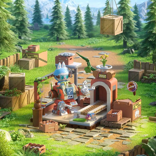LABUBU THE MONSTERS Forest Secret Base Series Blocks-Click-Fix Lab
