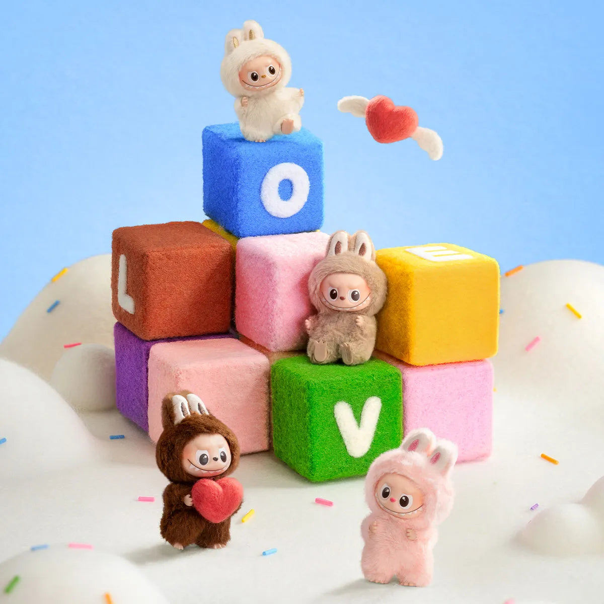 LABUBU THE MONSTERS Pin for Love Series-Vinyl Plush Pendant Blind Box (A-M)