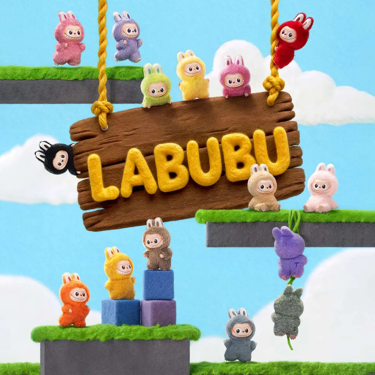 LABUBU THE MONSTERS Pin for Love Series-Vinyl Plush Pendant Blind Box (N-Z)