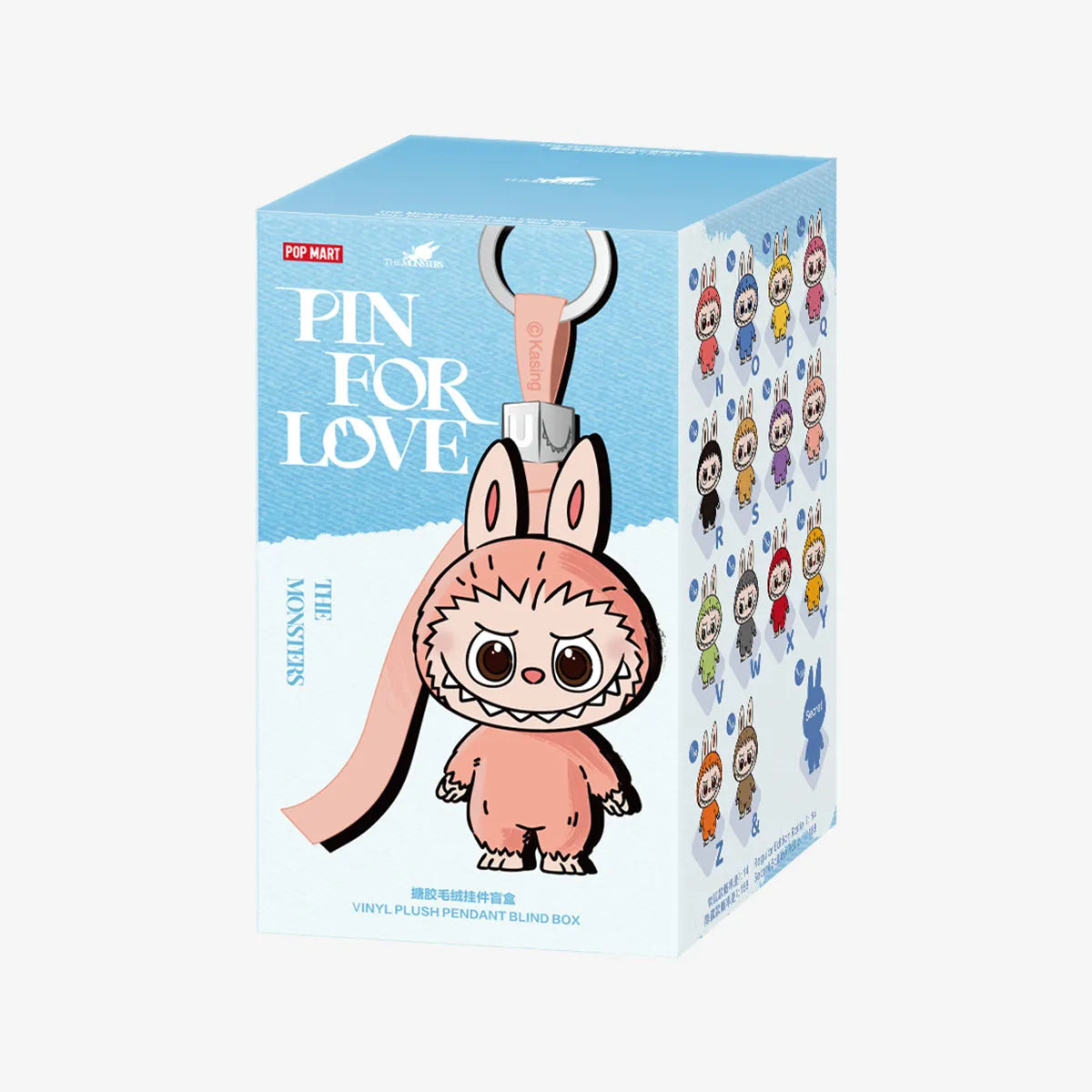 LABUBU THE MONSTERS Pin for Love Series-Vinyl Plush Pendant Blind Box (N-Z)