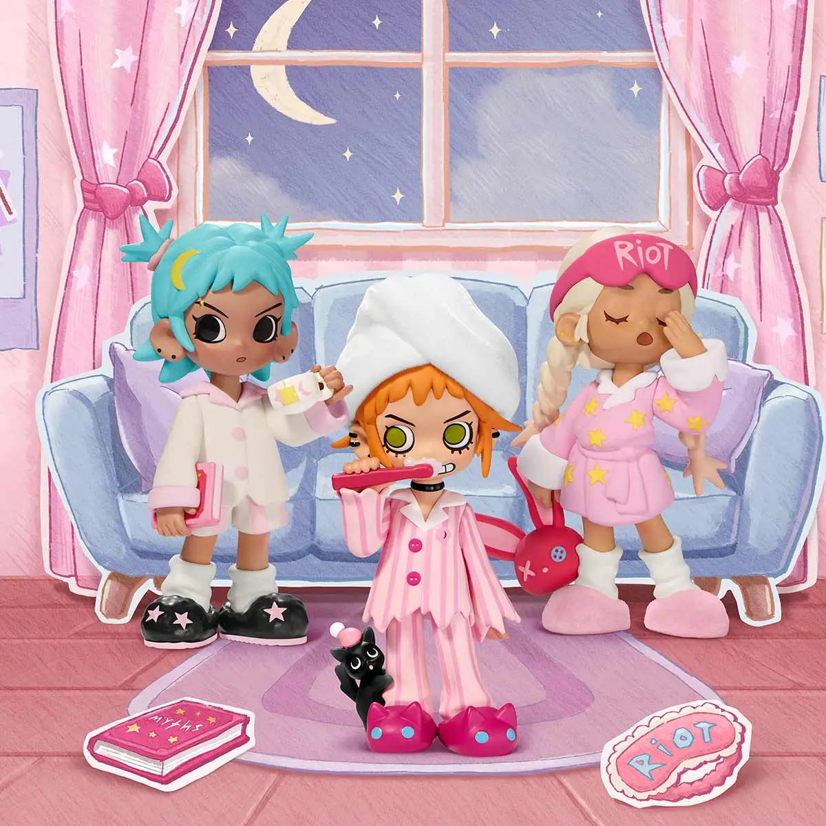 Peach Riot : Lil Peach Riot Sleepover Series Figures