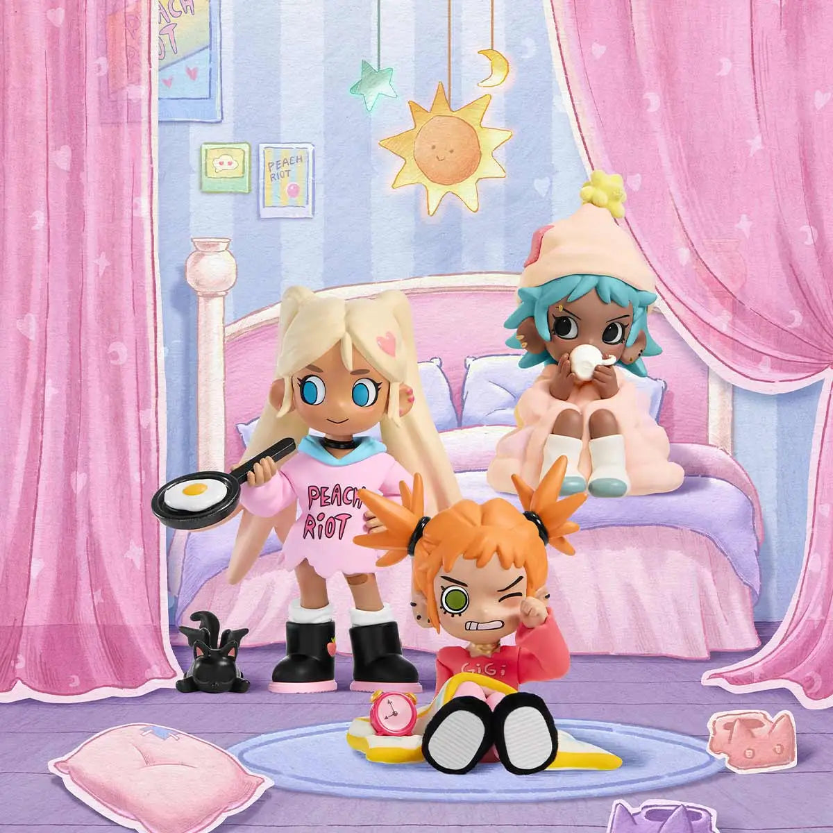Peach Riot : Lil Peach Riot Sleepover Series Figures