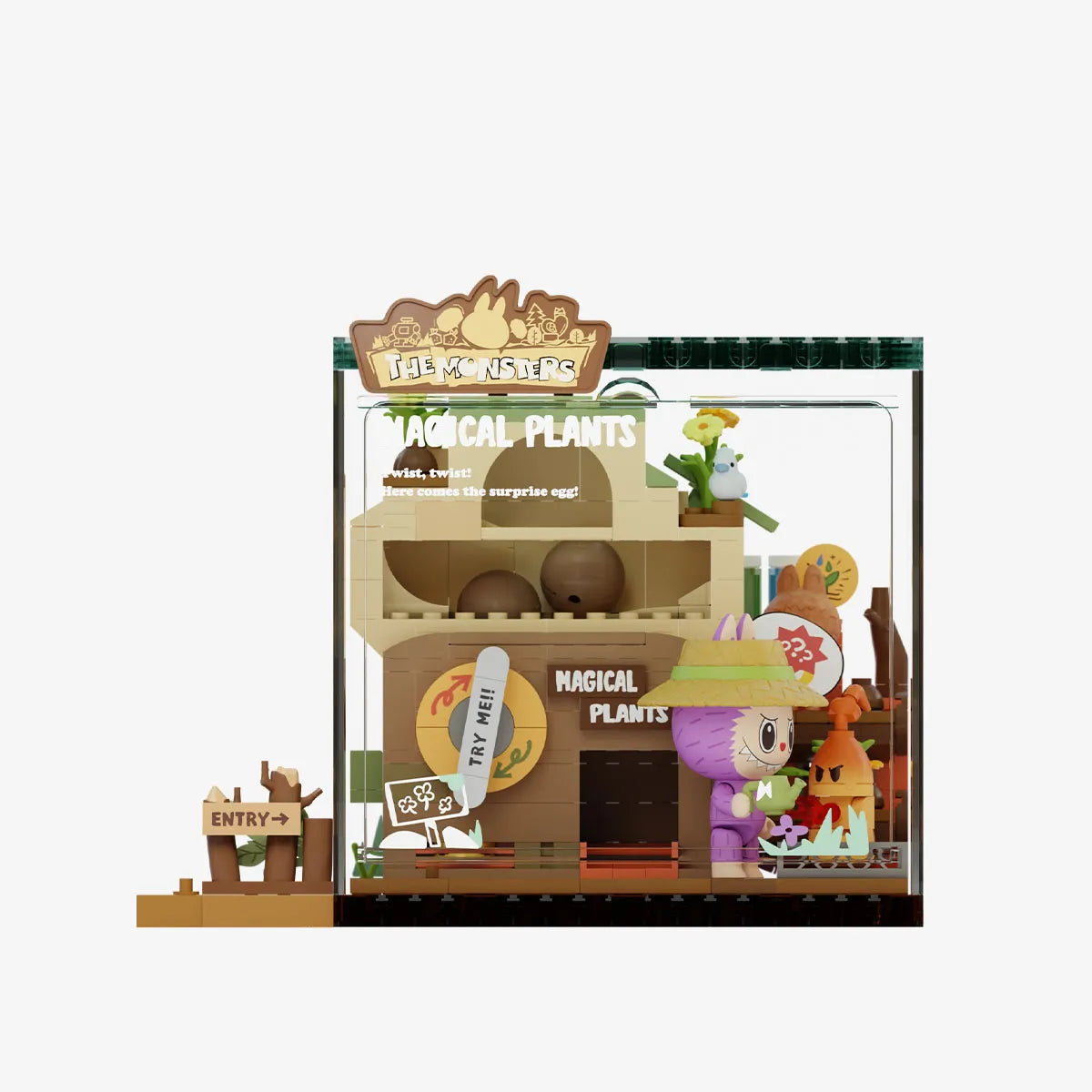 LABUBU THE MONSTERS Forest Secret Base Series Blocks Part 2-Magical Plants