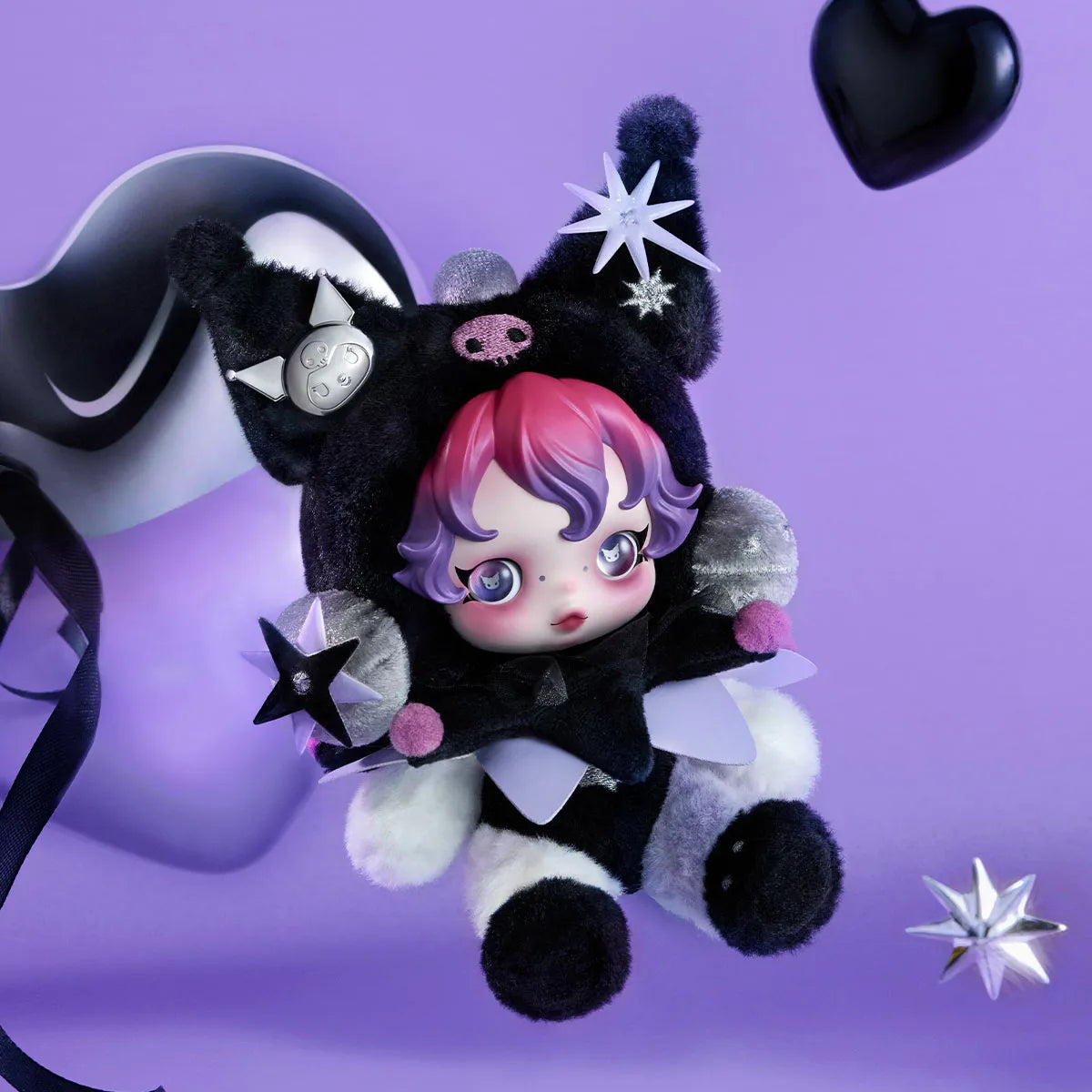 SKULLPANDA × KUROMI Plush