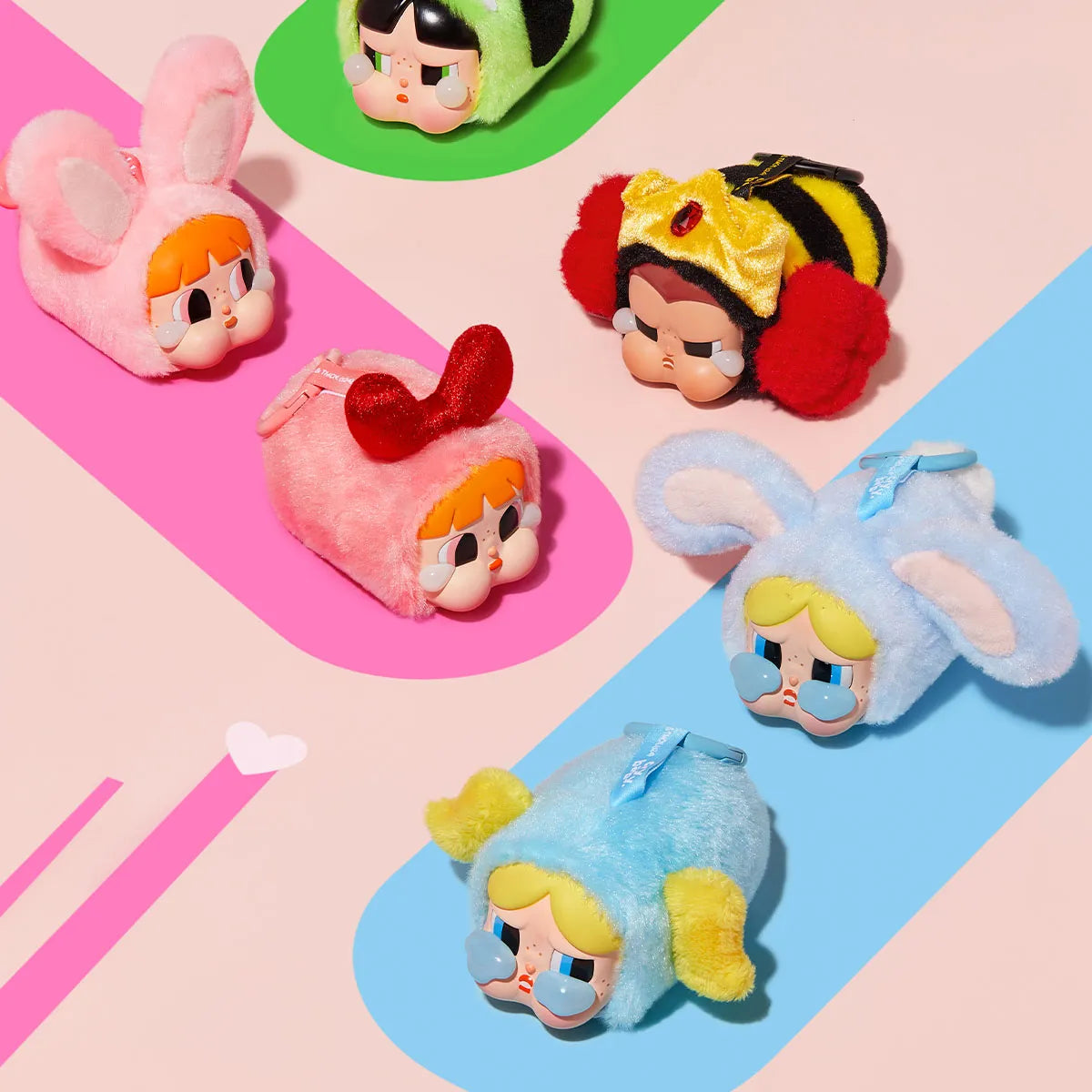 Amazing: CRYBABY × Powerpuff Girls Series-Vinyl Face Plush Blind Box