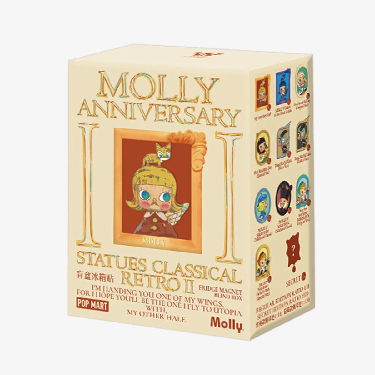 MOLLY Anniversary Statues Classical Retro 2 Series-Fridge Magnet Blind Box