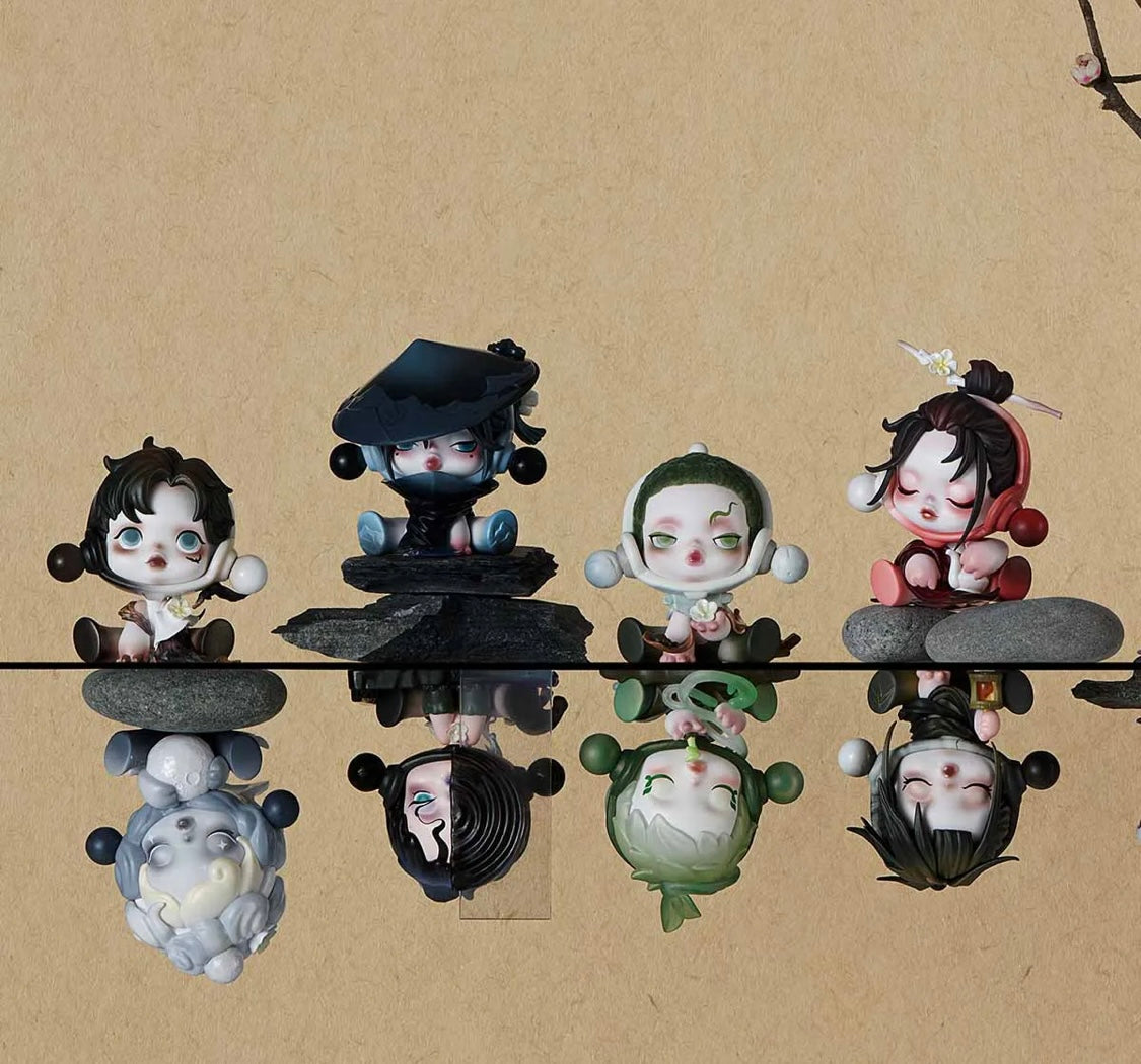 SKULLPANDA The Ink Plum Blossom Series Figures