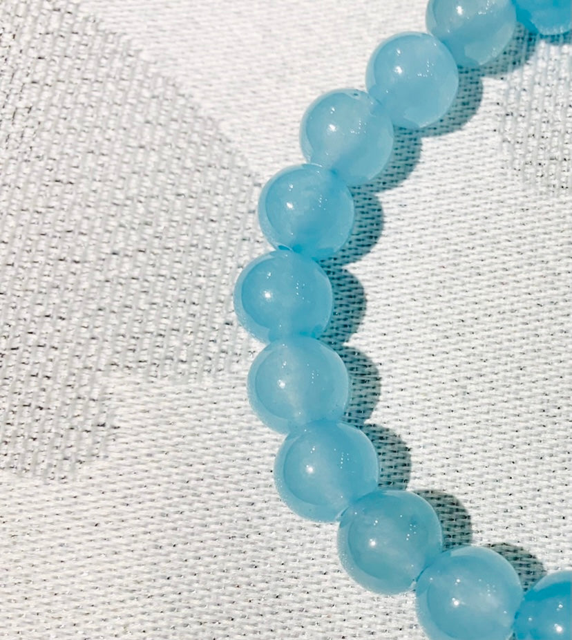 Luckycat bracelets（ BlueJade stone）